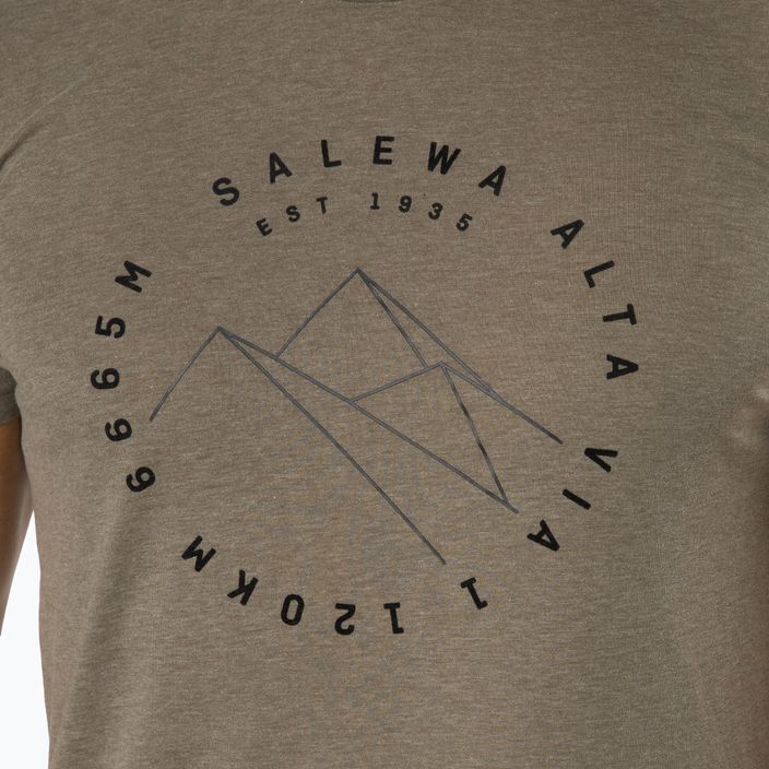Pánske trekingové tričko Salewa Alta Via Dry hnedé 00-0000027406 4