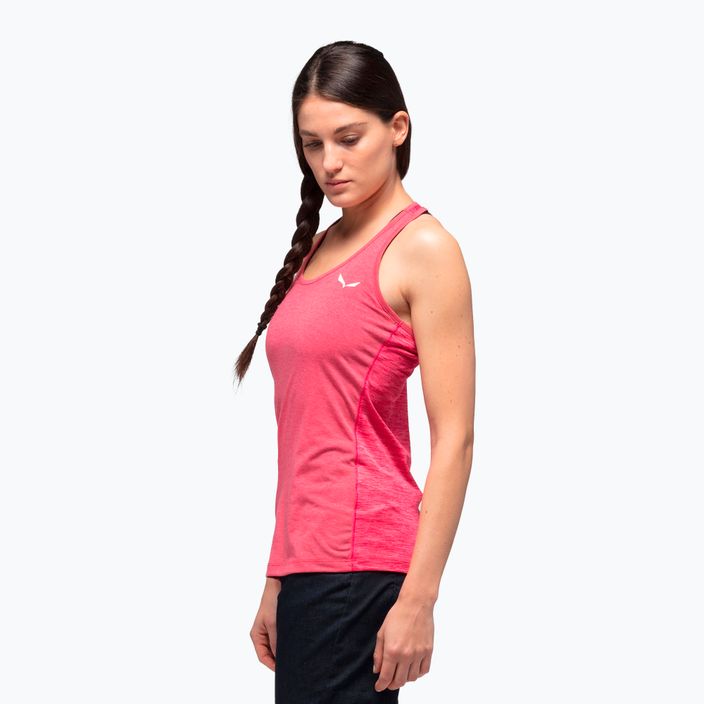 Salewa dámske trekové tričko Agner Hybrid Dry Tank pink 00-0000027705