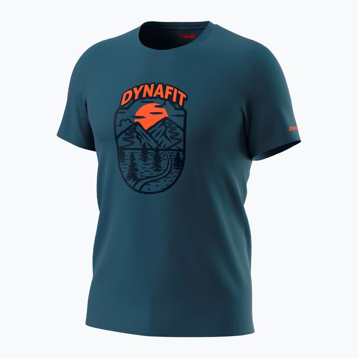 Pánske trekingové tričko DYNAFIT Graphic CO SS modré 08-0000070998