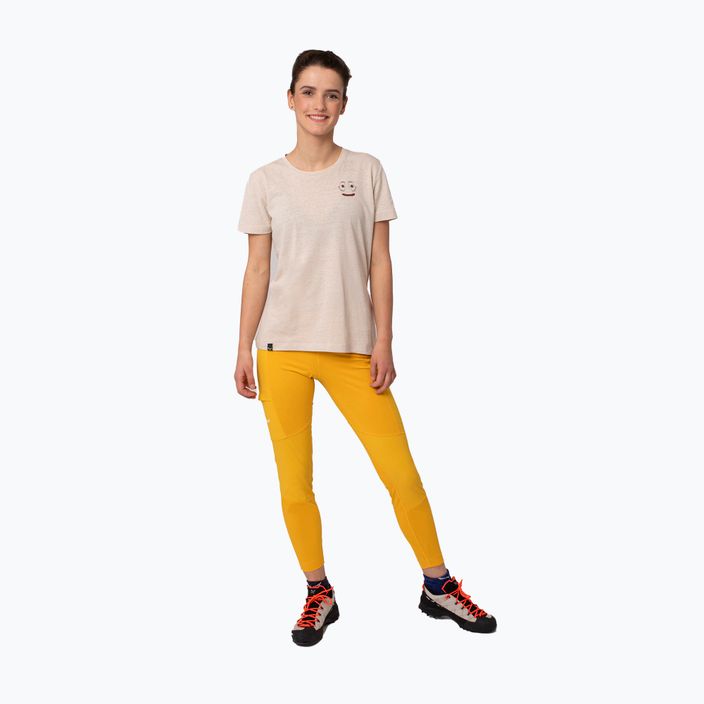 Salewa Lavaredo Hemp Print dámske lezecké tričko beige 00-0000028368