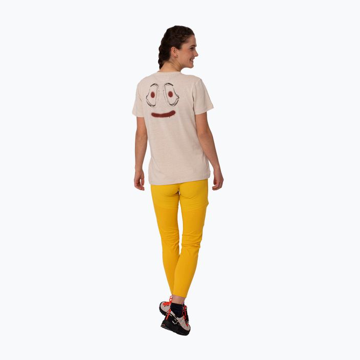 Salewa Lavaredo Hemp Print dámske lezecké tričko beige 00-0000028368 2
