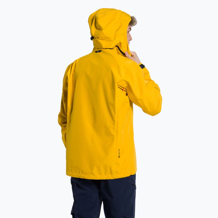 Salewa Ortles GTX 3L pánska bunda do dažďa žltá 00-0000028454 3