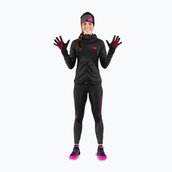 Bežecké rukaviceDYNAFIT Alpine Reflexné black out pink glo 2