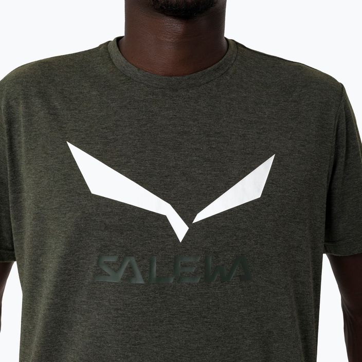 Pánske trekingové tričko Salewa Solidlogo Dry tmavozelené 00-0000027018 4