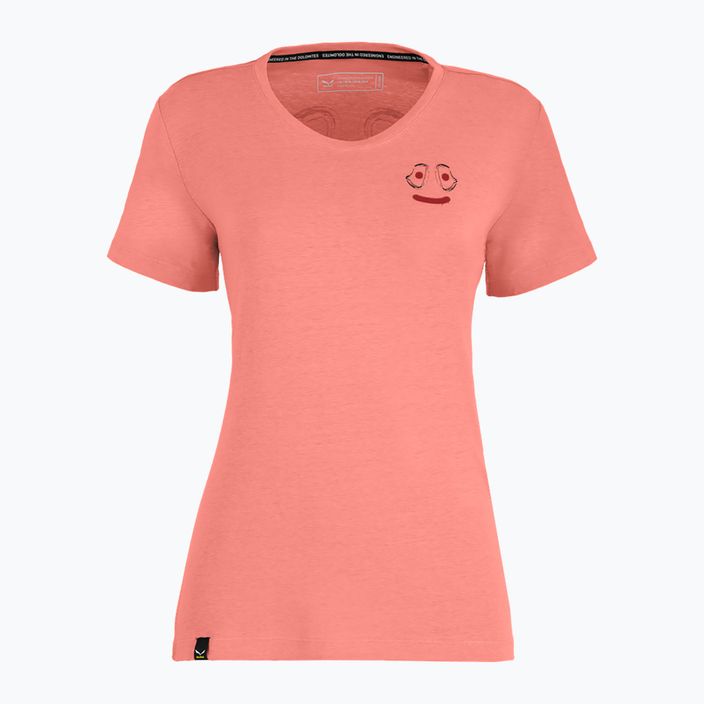 Salewa Lavaredo Hemp Print dámske lezecké tričko ružové 00-0000028368 5
