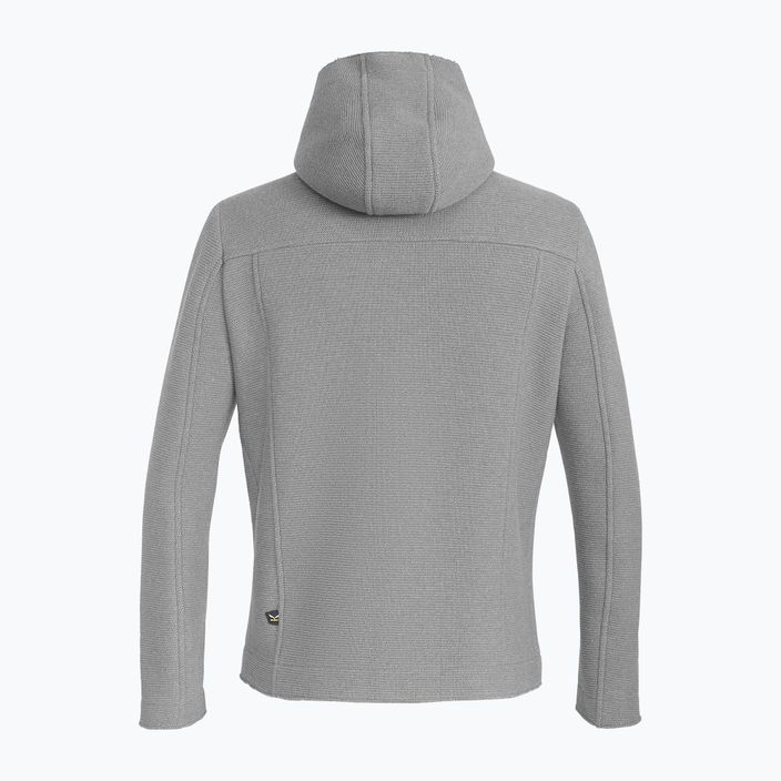 Pánska trekingová mikina Salewa Sarner 2L Wool Fz Hoody alloy 2