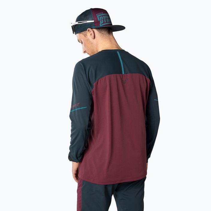 Pánske bežecké tričko s dlhým rukávom DYNAFIT Alpine Pro burgundy 2
