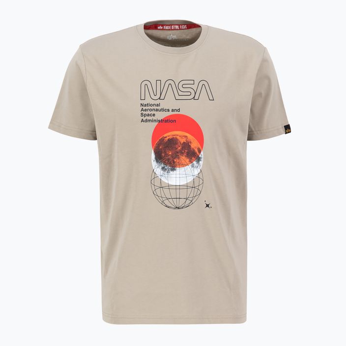 Alpha Industries NASA Orbit T vintage sand pánske tričko 3