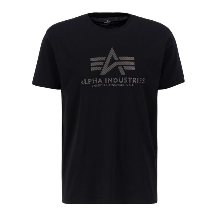 Alpha Industries pánske tričko Basic T Carbon black 2