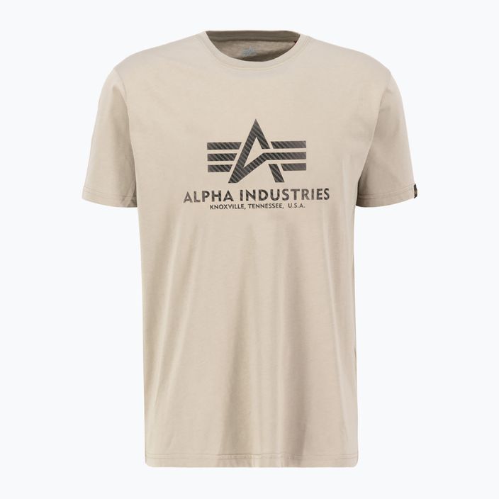 Alpha Industries pánske tričko Basic T Carbon vintage sand