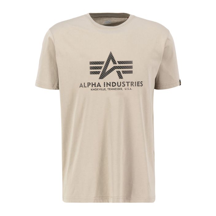 Alpha Industries pánske tričko Basic T Carbon vintage sand 2