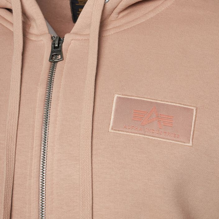 Pánska mikina Alpha Industries Back Print Zip dusty coral 3