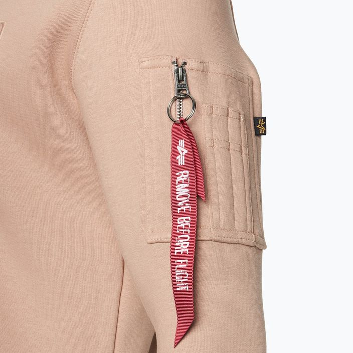 Pánska mikina Alpha Industries Back Print Zip dusty coral 4