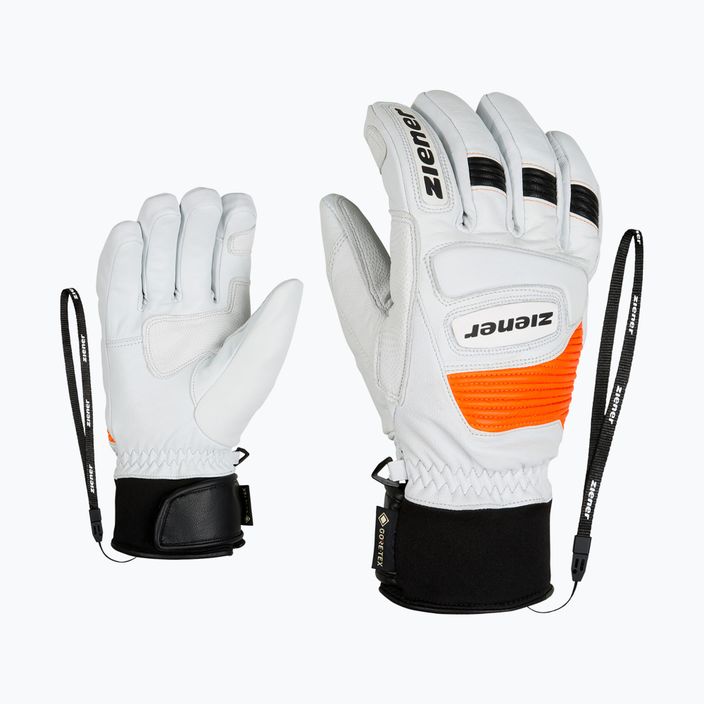 Pánske lyžiarske rukavice ZIENER Guard GTX + Gore Grip PR white 8119 7