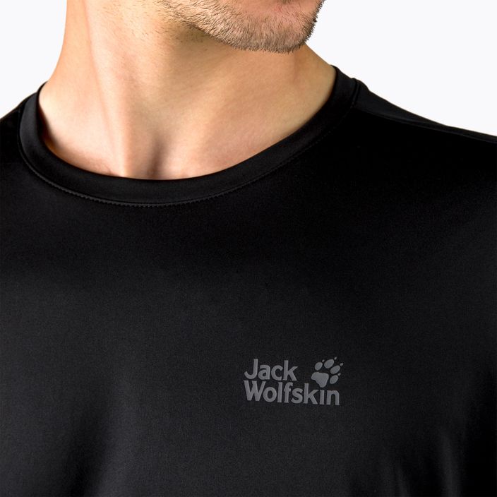 Jack Wolfskin Tech pánske trekingové tričko čierne 1807071_6000 4