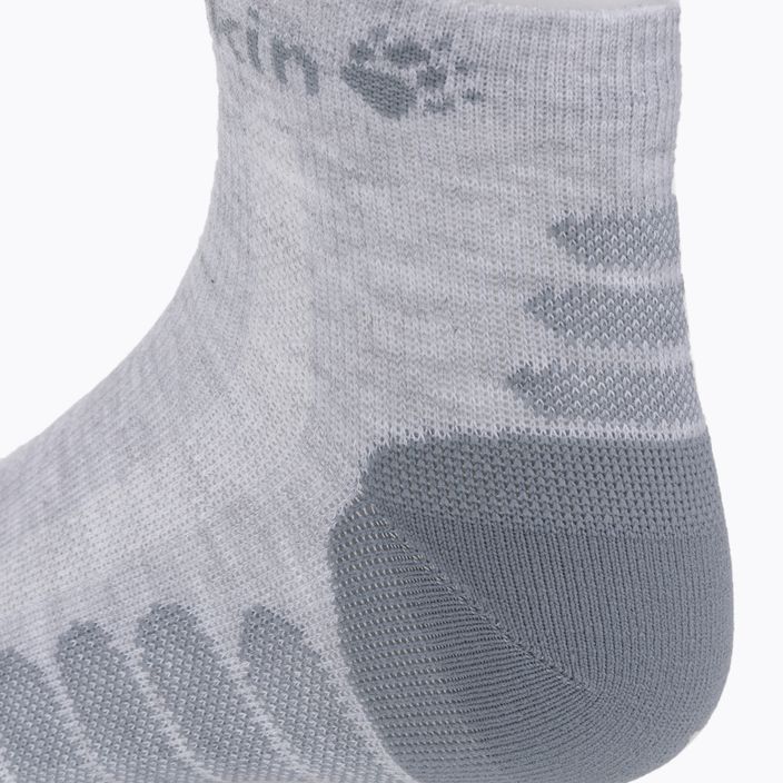 Jack Wolfskin Multifunkčné trekingové ponožky s nízkym strihom sivé 1908601_6111 3
