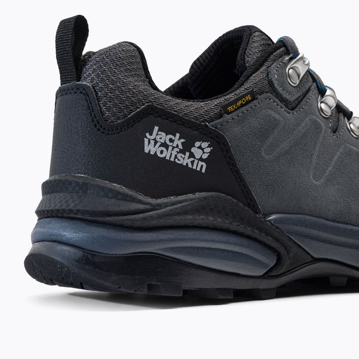 Jack Wolfskin pánske trekové topánky Refugio Texapore Low sivo-čierne 4049851 7