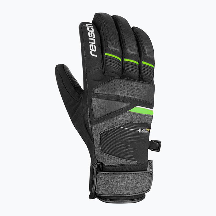 Lyžiarske rukavice Reusch Storm R-Tex Xt black/black melange/neon green 6