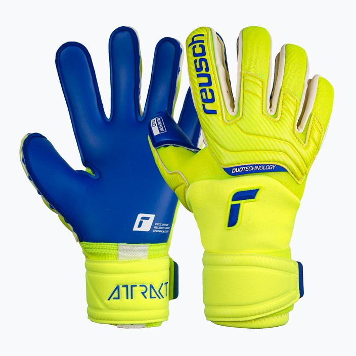 Brankárske rukavice Reusch Attrakt Duo žlto-modré 5270055 5