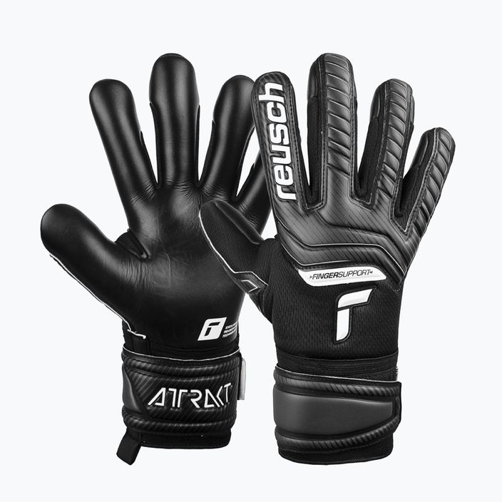 Reusch Attrakt Infinity Finger Support Brankárske rukavice čierne 5270720-7700 5