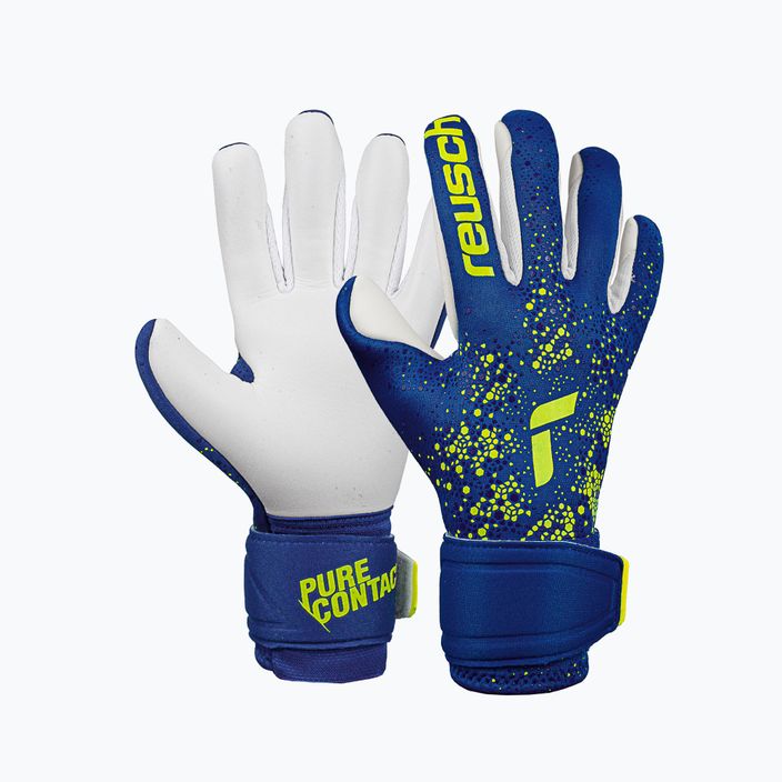 Brankárske rukavice Reusch Pure Contact Silver Junior modré 5272200-4018 5