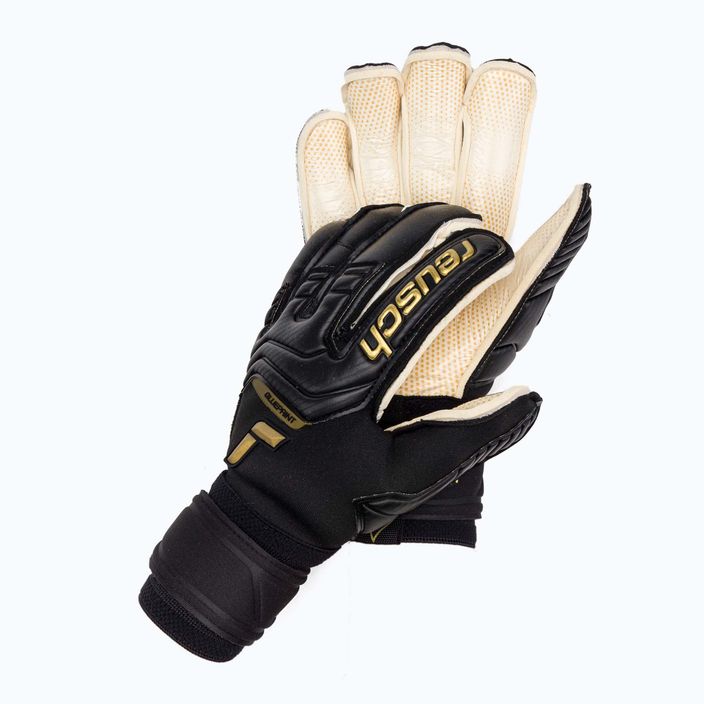 Reusch Attrakt Gold X GluePrint brankárske rukavice čierne 527975 2