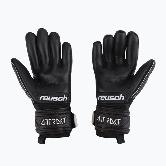 Detské brankárske rukavice Reusch Attrakt Infinity Junior čierne 5272725-7700 2