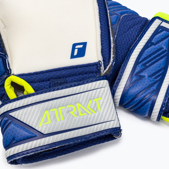 Detské brankárske rukavice Reusch Attrakt Solid Junior modré 5272515-6036 4