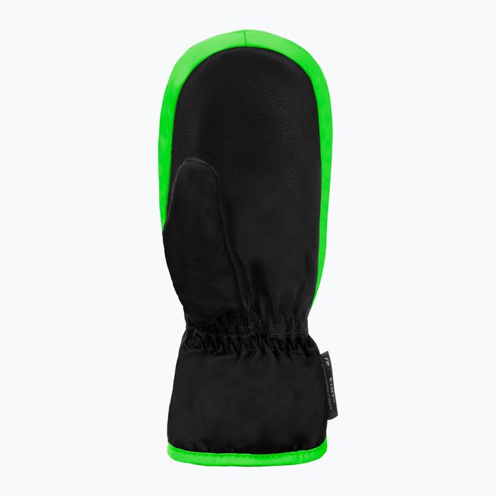 Detské lyžiarske rukavice Reusch Ben Mitten black/neon green 7