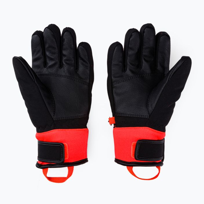 Detské lyžiarske rukavice Reusch Worldcup Warrior Prime R-Tex XT black/red 62/71/244 2