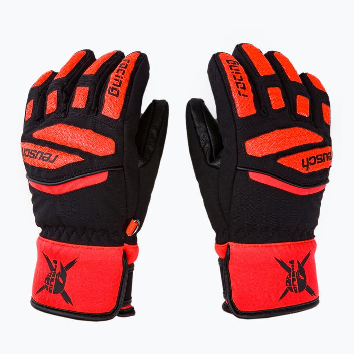 Detské lyžiarske rukavice Reusch Worldcup Warrior Prime R-Tex XT black/red 62/71/244 3
