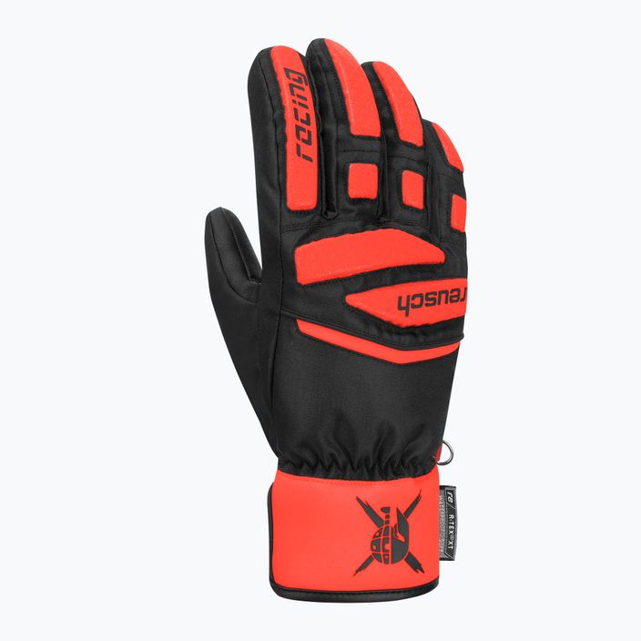 Detské lyžiarske rukavice Reusch Worldcup Warrior Prime R-Tex XT black/red 62/71/244 6