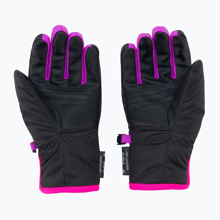 Detské lyžiarske rukavice Reusch Duke R-Tex XT čierno-ružové 2