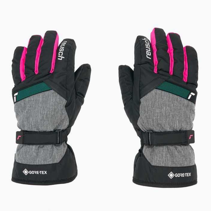 Detské lyžiarske rukavice Reusch Flash Gore-Tex black/black melange/pink glo 3