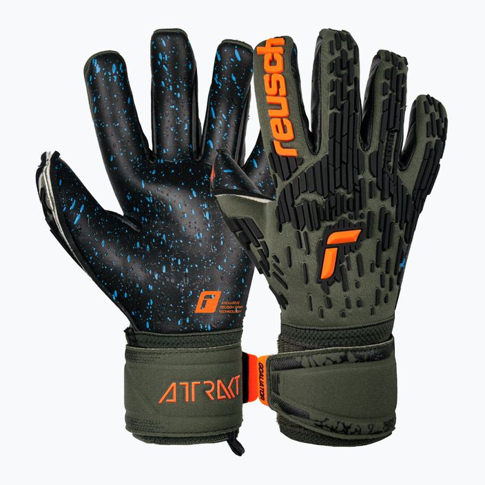 Reusch Attrakt Freegel Fusion Brankárske rukavice zelené 53795-5555 6