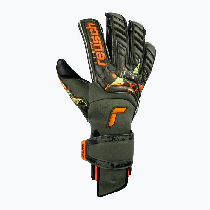 Reusch Attrakt Duo Evolution Adaptive Flex brankárske rukavice zelené 53755-5555 7