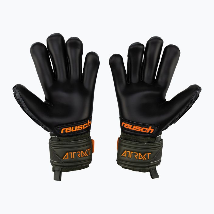 Reusch Attrakt Freegel Gold Finger Support Brankárske rukavice čierne 5370030-5555 2