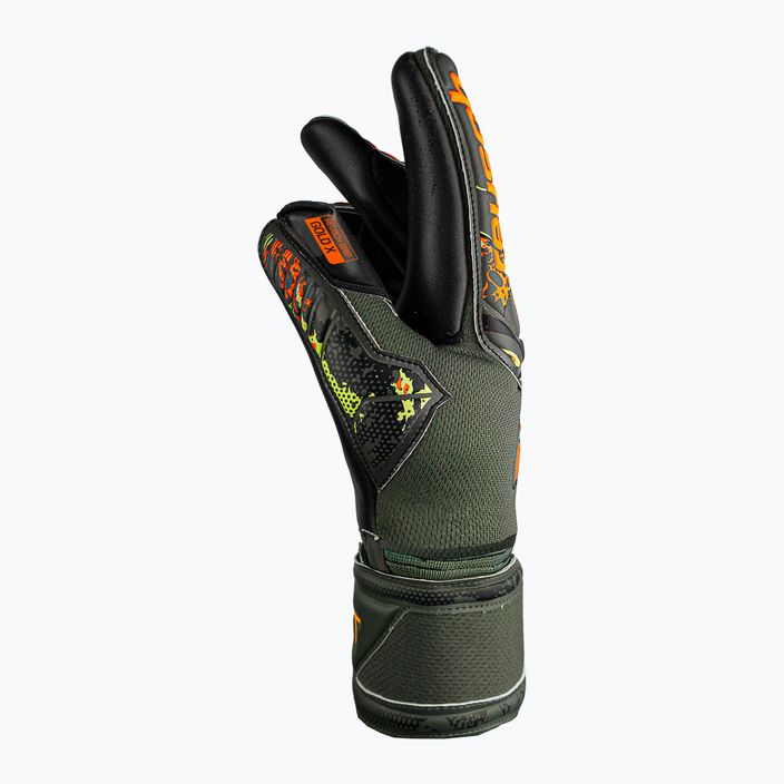 Reusch Attrakt Gold X Finger Support Junior brankárske rukavice zeleno-čierne 5372050-5555 7