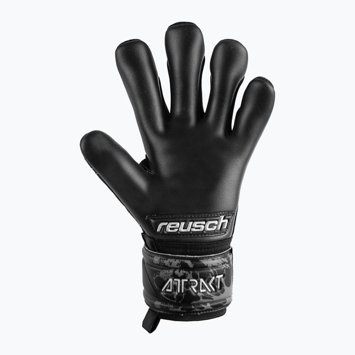 Detské brankárske rukavice Reusch Attrakt Infinity Finger Support Junior čierne 5372720-7700 5
