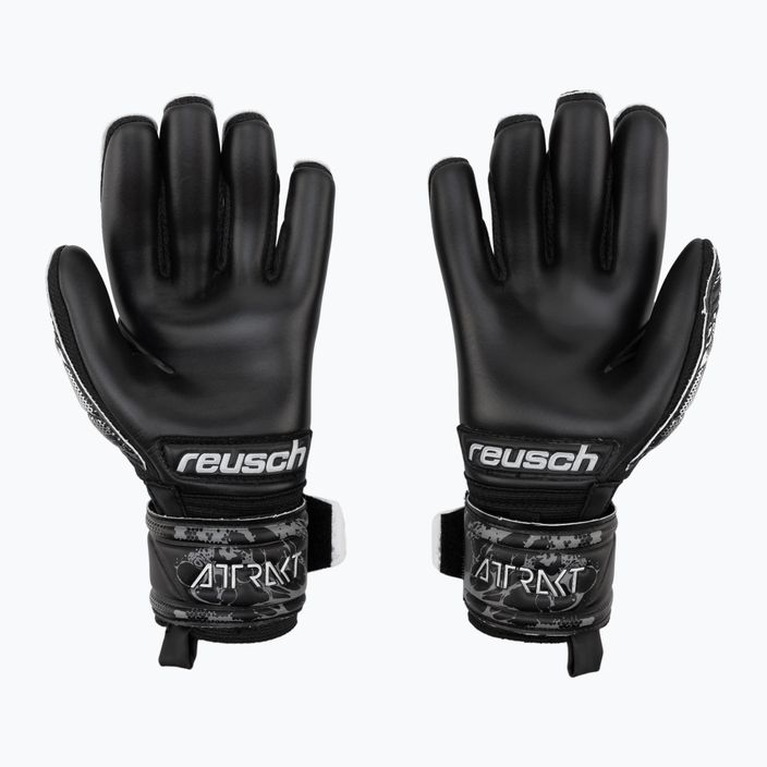 Detské brankárske rukavice Reusch Attrakt Infinity Junior čierne 5372725-7700 2