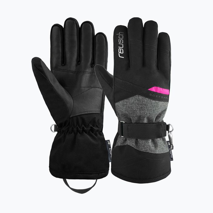 Dámske lyžiarske rukavice Reusch Helena R-Tex Xt black/black melange/pink glo 5