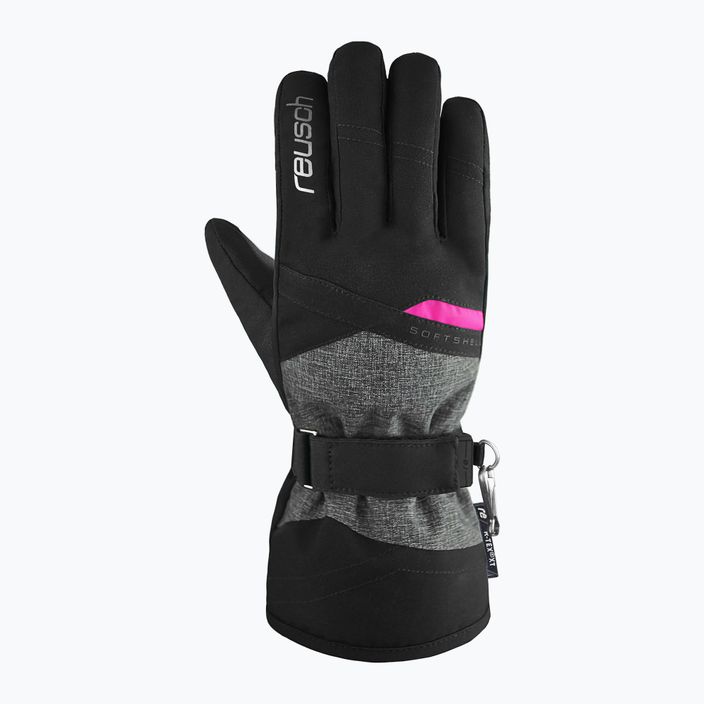 Dámske lyžiarske rukavice Reusch Helena R-Tex Xt black/black melange/pink glo 6