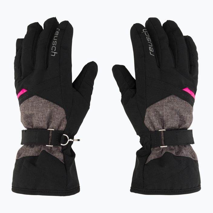 Dámske lyžiarske rukavice Reusch Helena R-Tex Xt black/black melange/pink glo 3