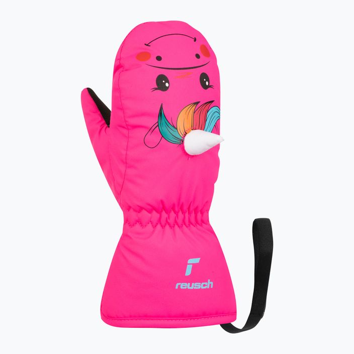 Detské lyžiarske rukavice Reusch Sweety Mitten pink unicorn 7