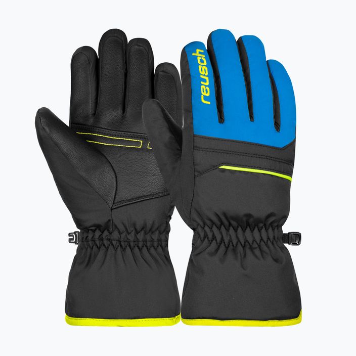 Detské lyžiarske rukavice Reusch Alan black/brilliant blue/safety yellow 5