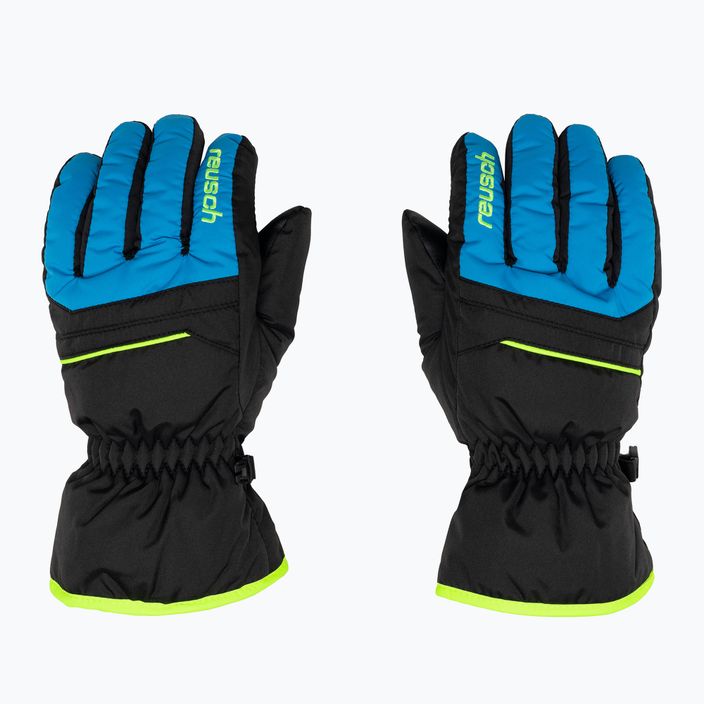 Detské lyžiarske rukavice Reusch Alan black/brilliant blue/safety yellow 3