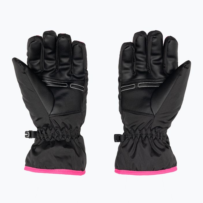 Detské lyžiarske rukavice Reusch Alan black/pink glo 2