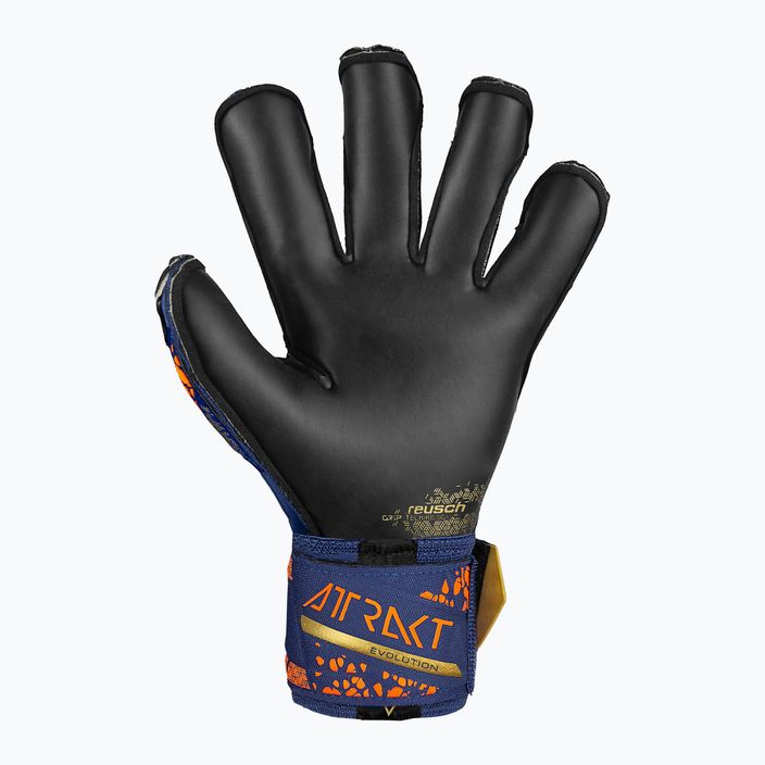 Brankárske rukavice Reusch Attrakt Gold X Evolution premium modré/zlaté/čierne 3