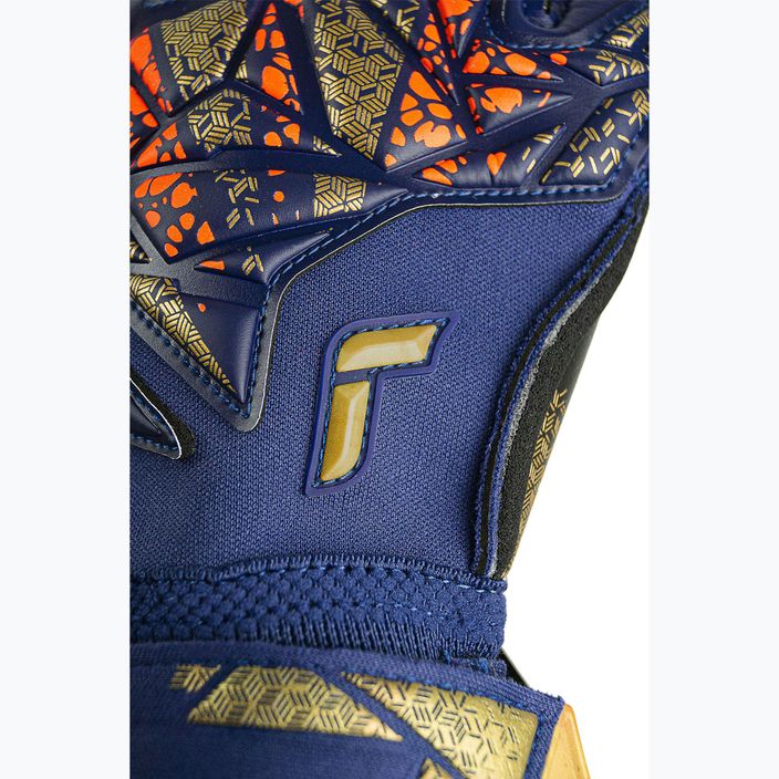 Brankárske rukavice Reusch Attrakt Gold X Evolution premium modré/zlaté/čierne 6