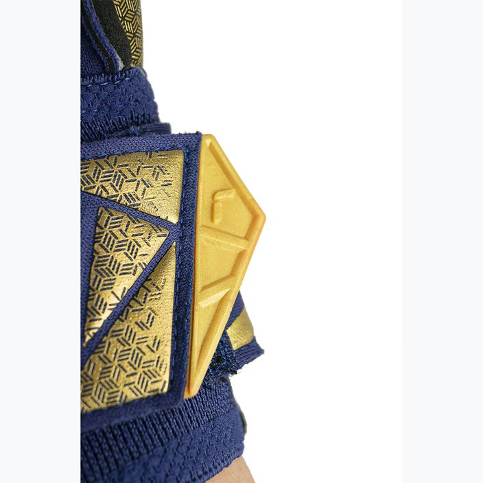 Brankárske rukavice Reusch Attrakt Gold X Evolution premium modré/zlaté/čierne 7